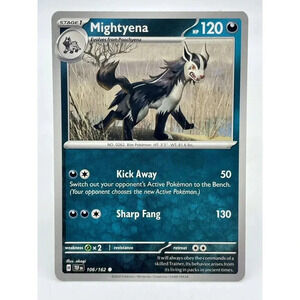 Mightyena 106/162 S&V: Temporal Forces Non-Holo Pokémon TCG‎ Mint Unplayed